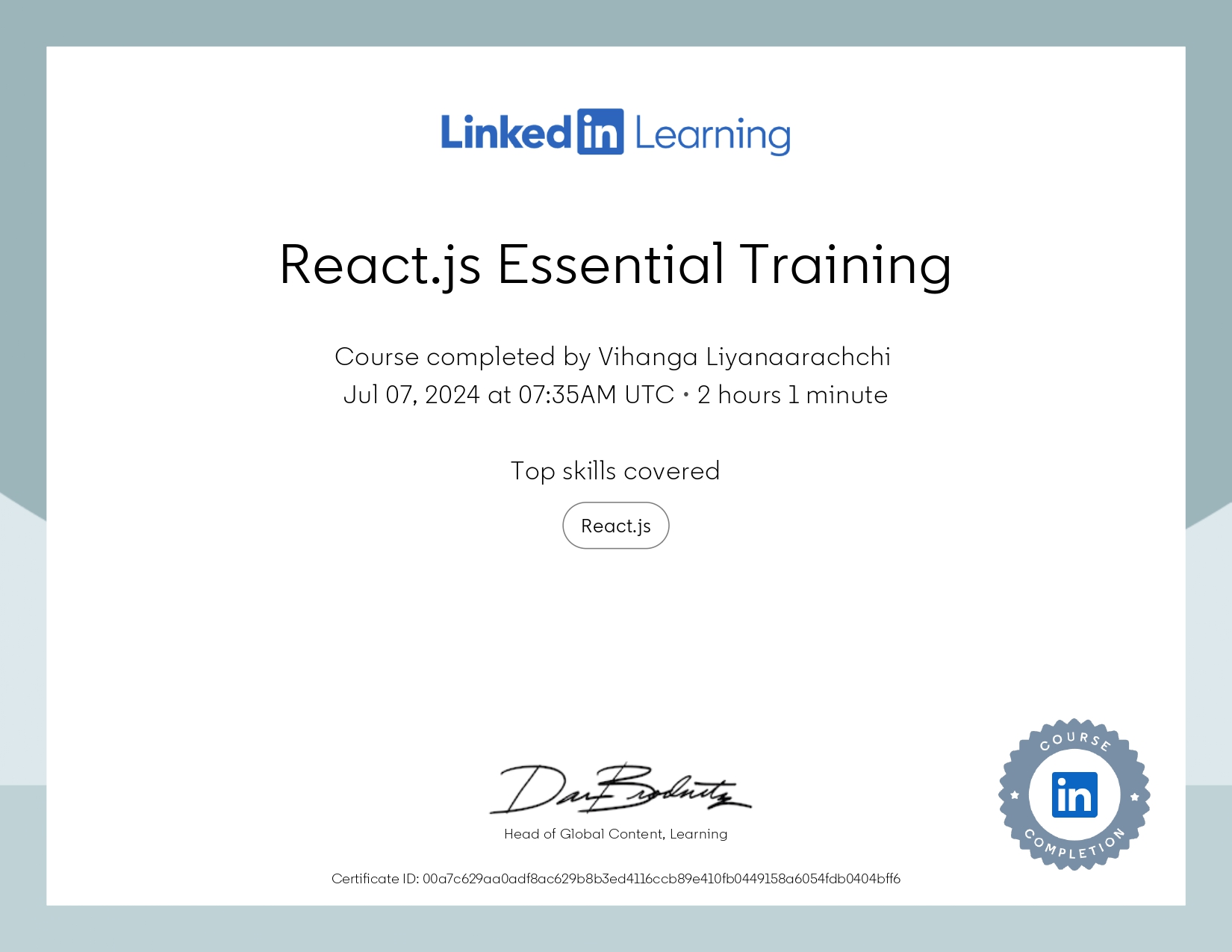 React.js Essential Training